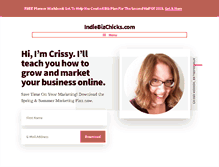 Tablet Screenshot of indiebizchicks.com